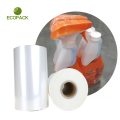 clear color Five Layers Co-extruded Heat Shrinkable Pof Shrink Film for sea food packing